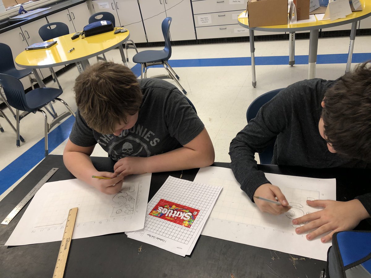 kubi1b's tweet photo. Thankful for funds from our PTO, so we can incorporate fun projects like these candy bar scale factor projects in our math classes. #MertonProud https://t.co/cFdXFjRyZk