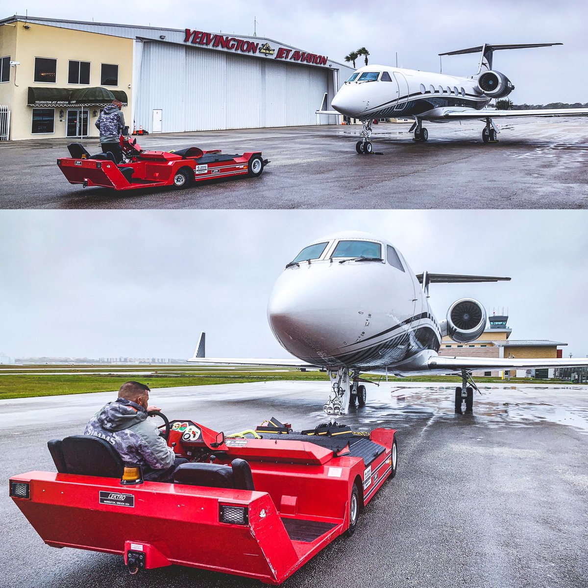 Yesterday 80°, today 50° and Russ loves it 🥶😁 crazy weather!
.
#yelvingtonjetaviation #Jet #Planes #DaytonaBeach #daytonabeachinternationalairport #CustomerService #Aviation #kdab #avgeek #avgeeks #FBO #gulfstream #gulfstream450 #FiveStarService #privateairterminal