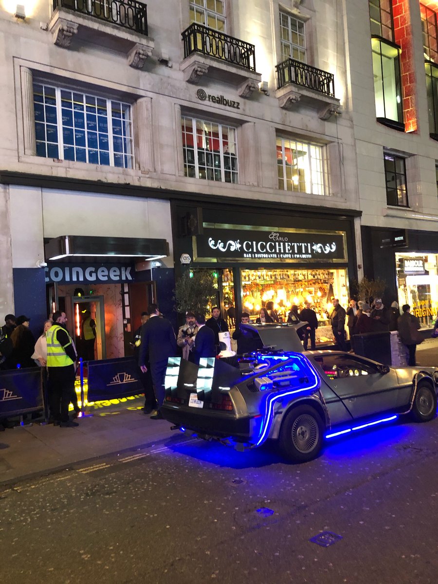RealCoinGeek's tweet photo. We have arrived 🕺💃 

The Afterparty has officially started. Are you ready?!

#Back2TheFuture #CGLondon https://t.co/PwqQRh5HyD
