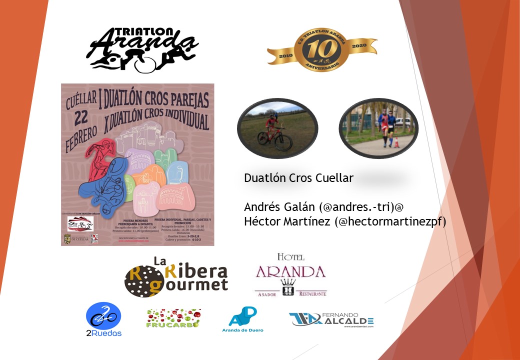 Mañana nos vamos a Cuellar a su Duatlón Cross  con <a href="/Font_13/">Héctor Martínez</a> y @wychy69