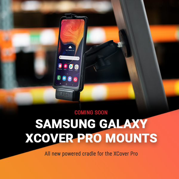 RAMMounts's tweet image. Upcoming #RAMMounts EZ-Roll'r™ powered cradles for the Samsung Galaxy #XCoverPro are ideal for rugged use in a variety of applications. Pair with your existing RAM® components, or choose from drill-down, clamping, suction cup, and magnetic mounting kits: rammount.com/search?query=X…
