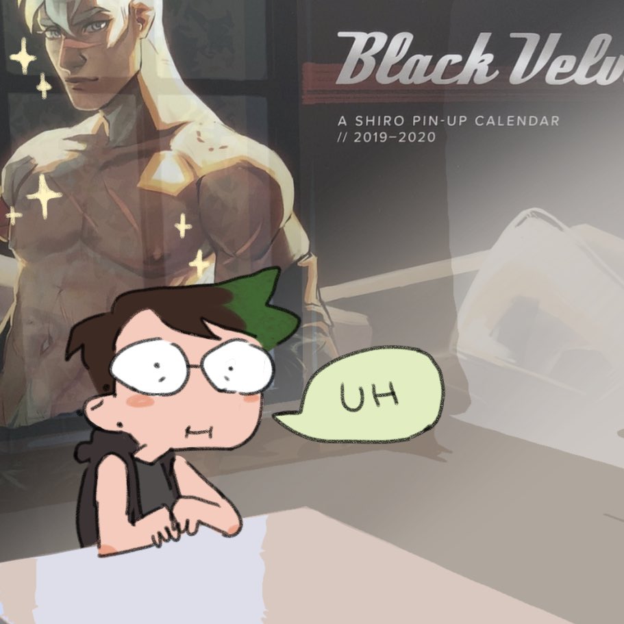 im still really proud of the shiro pin up calendar, but mentioning it in a job interview might have backfired ?‼️‼️