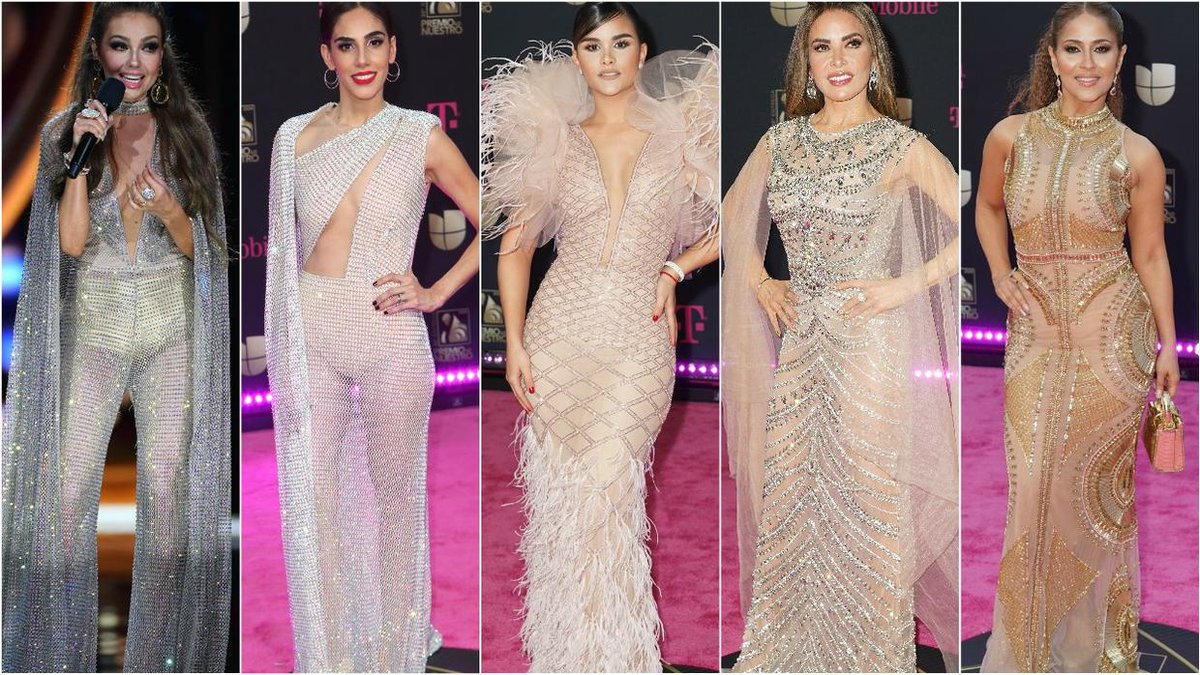 Todas estas famosas usaron lo mismo en #PremioLoNuestro (y no se pusieron de acuerdo). https://bit.ly/2HKvPJw