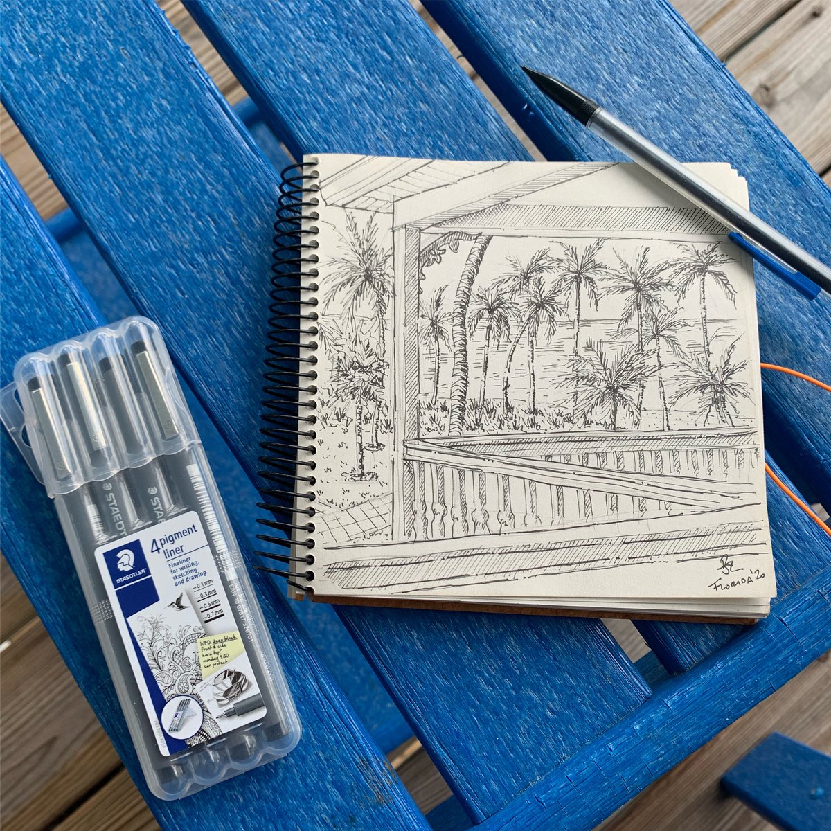 RogerLomas's tweet image. A few sketches from the Florida Keys...