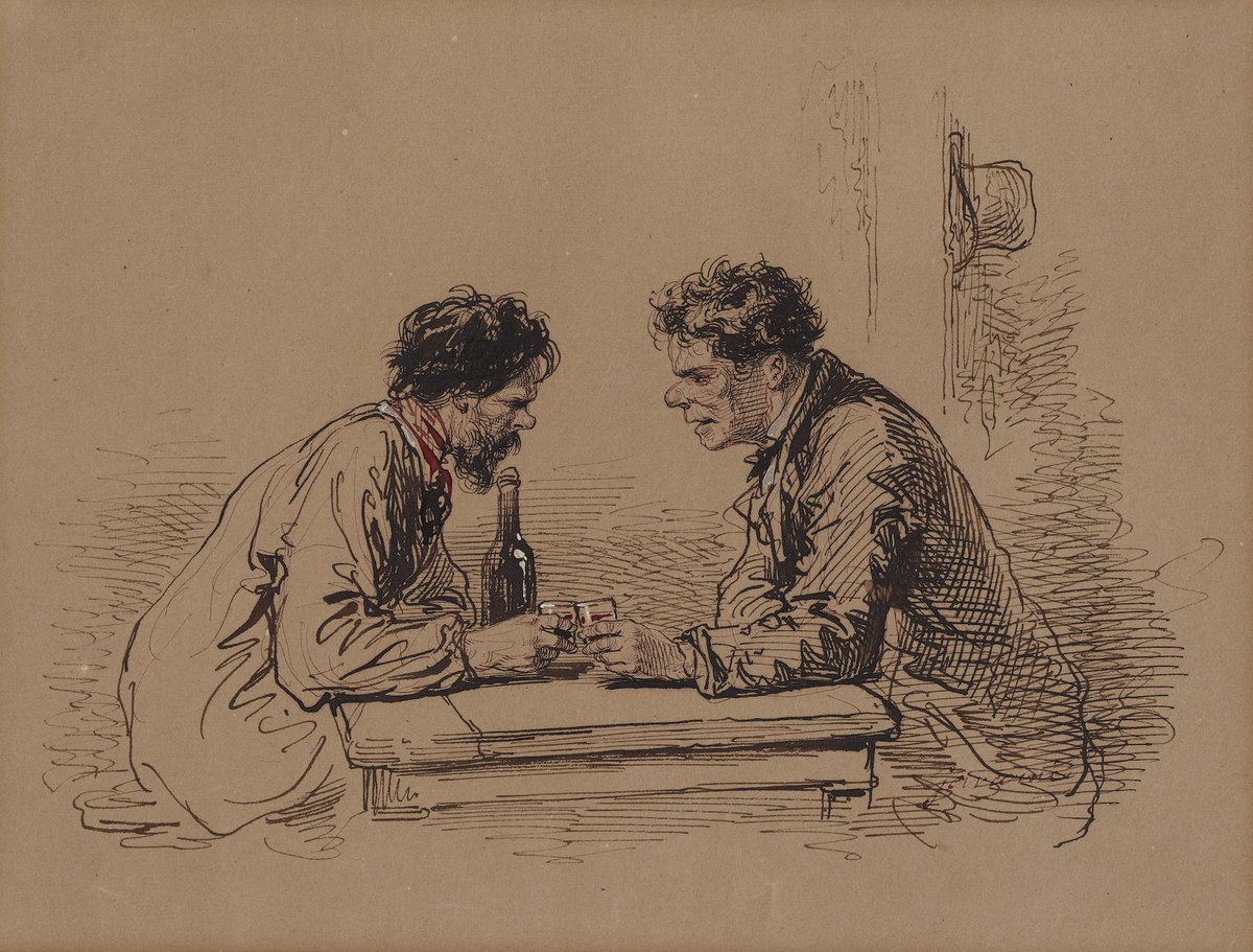 walters_museum's tweet photo. That 5 p.m. #FridayFreeling. Cheers! 🥂

🎨: Gavarni, Paul, Two Men at a Table with Wine, ca. 1859. Bequest of Henry Walters, 1931. https://t.co/1hvEhZzuWP