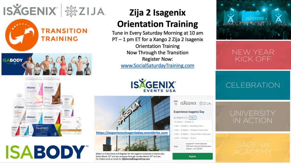 IsaPowerPlayers's tweet photo. Zija 2 Isagenix Transition Training https://t.co/vXXmfuWW94 https://t.co/gsiTrBNGzi
