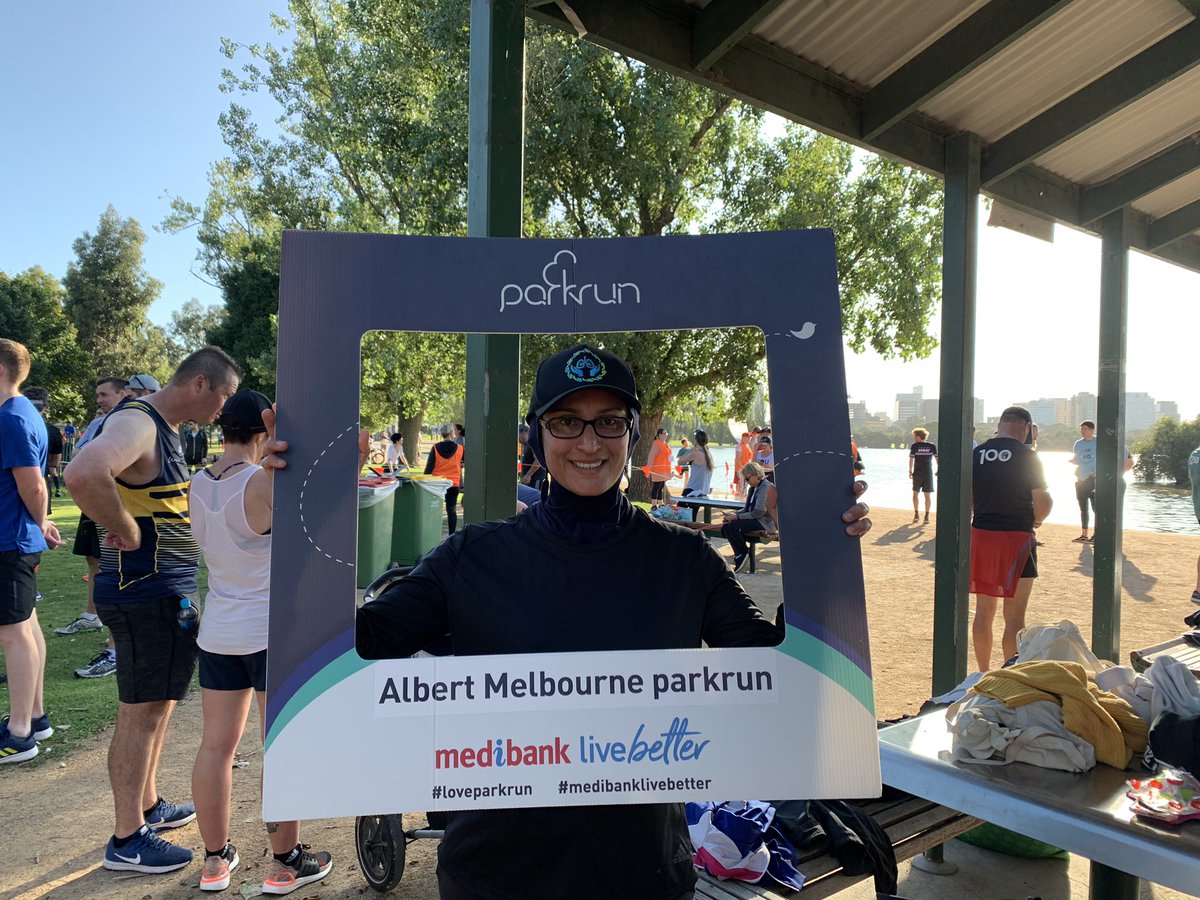 Nasreen_Kaadan's tweet photo. Finished off a week in Melbourne with my 1st #parkrunau away from home. Wonderful 3 days at #ALCC2020 as carer, patient advocate, health professional &amp; researcher. Thank you @Lungfoundation for a great program #ExOnc #FairGoForLungCancer #FreeFromStigma #NotAllCancerIsPink https://t.co/G0018Dwhjr