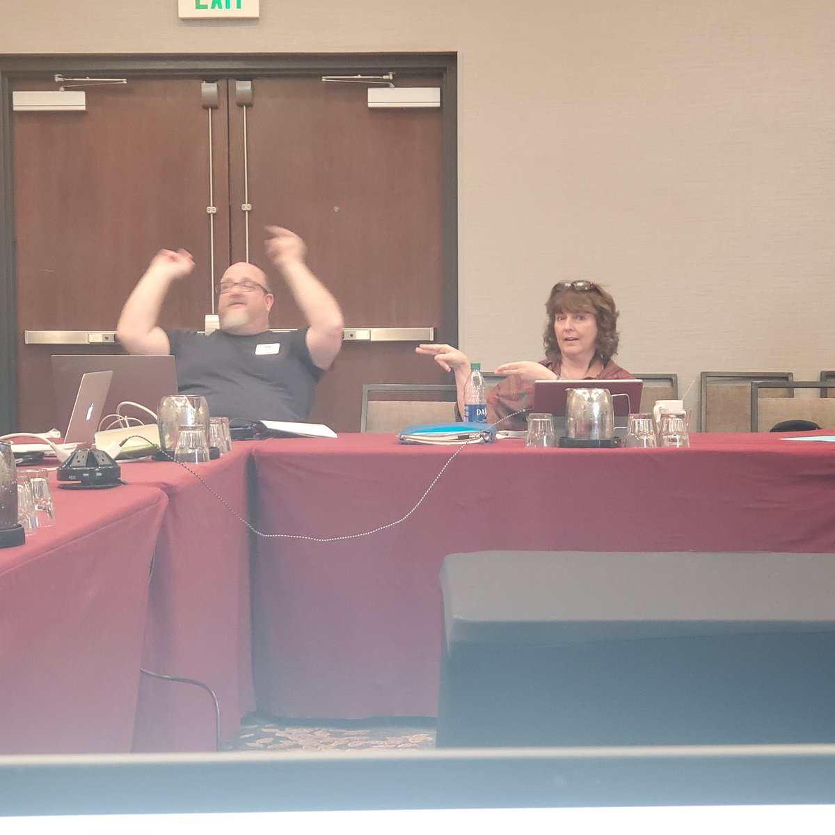 My team directing traffic in our meeting today. #PTA4KIDS #TAKINGCAREOFBUSINESS