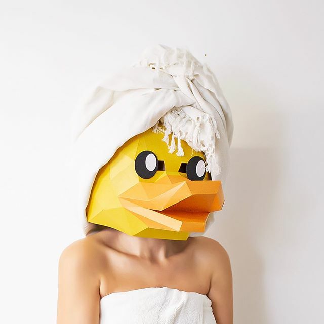 LA_Paperart's tweet photo. Some classics never die! #rubberducks #treatyourself 
The classic that was shaped in the 1940s by #peterganine is our #mask of the day! 
#popculture #rubberducky #papermask #duckmask #yellow #lowpolyart #papercraft #diy #etsyhandmade #spaday #toytime #we… https://t.co/q9ODP2szCQ https://t.co/OjcEvDb9Hp