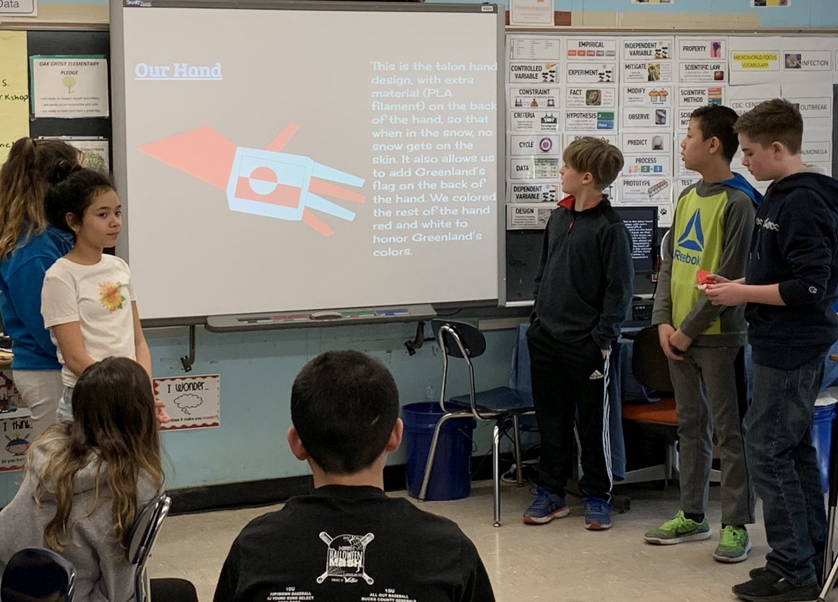 SammonSTEAM's tweet photo. Social engineers presenting their collaborative work on @Enablethefuture @OakGroveES40 C. McCabe’s class. Ss will be prepared to share @WCSDEmpowers STEAM Expo tomorrow. @Wells4EdTech @JessicaTurnerNY @wcsdtechdr @ASchout10 @ANikolaTech @JessicaTurnerNY @KoehlerTara https://t.co/tHfkHTFWgm