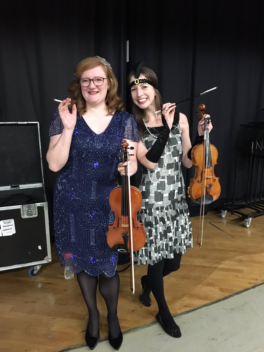 bryonymorrison's tweet photo. Second violins rocking the roaring twenties! @TheCBSO #CBSO100 #TeamSeconds #RoaringTwenties https://t.co/wrzYgWso9g