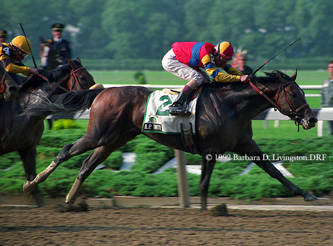 DRFLivingston's tweet photo. A.P. INDY (3-31-89 - 2-21-20), one of racing's most exciting racehorses and then one of its most influential stallions, died earlier today at age 31 his longtime @LanesEndFarms home. 

But how grand he was!

A.P. Indy's 1992 Belmont Stakes win https://t.co/05HkYhC6Os