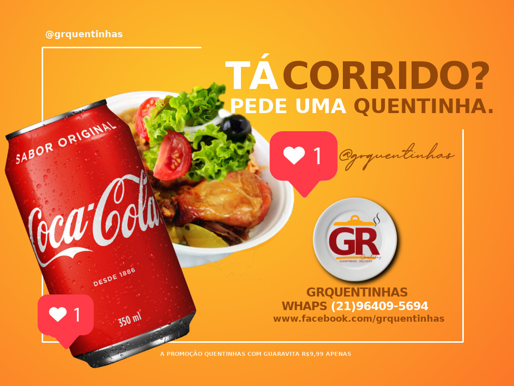grquentinhas's tweet photo. Tá Corrido #VaiNoGas GR quentinhas sua melhor opção em sabor peça já a sua! #VaiNoGas !!!!!😎😎😎 https://t.co/uMRjo315dn