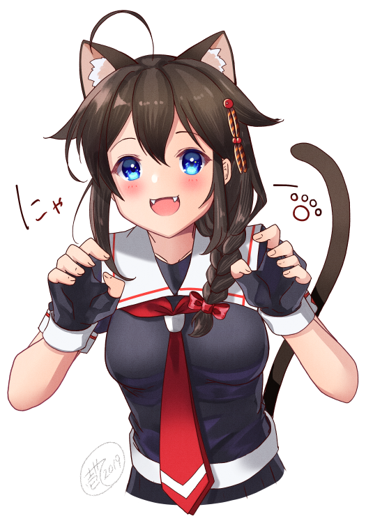 艦これ「????
#猫の日 #艦これ 」|壱十九 / illustratorのイラスト