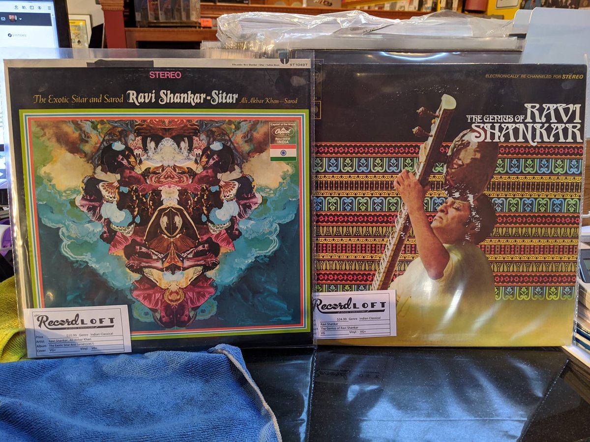 Therecordloft's tweet photo. We got in a couple cool Ravi Shankar lps today! Don't miss out! #therecordloft #upstairsinsidegoodvibrations #topofthehillonstevens #thisisarecordshop #vinyl #vinylrecords #farout #groovyman #thebeatles — at The Record Loft USA. https://t.co/DxmYvtWMgH