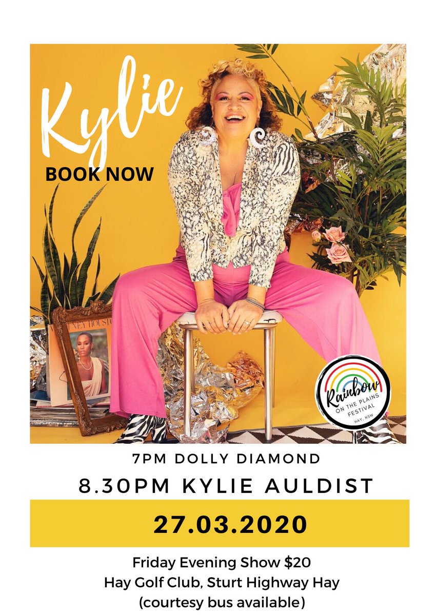 Friday Opening Night - Kylie Auldist. The soulful voice of worldwide hit ‘This Girl’ [Kungs vs Cookin’ on 3 Burners], leading lady of ‘the Bamboos’ and amazing celebrated solo artist. Book Now !! #rainbowontheplains #haymardigras #hay2711 haymardigras.com.au/shop