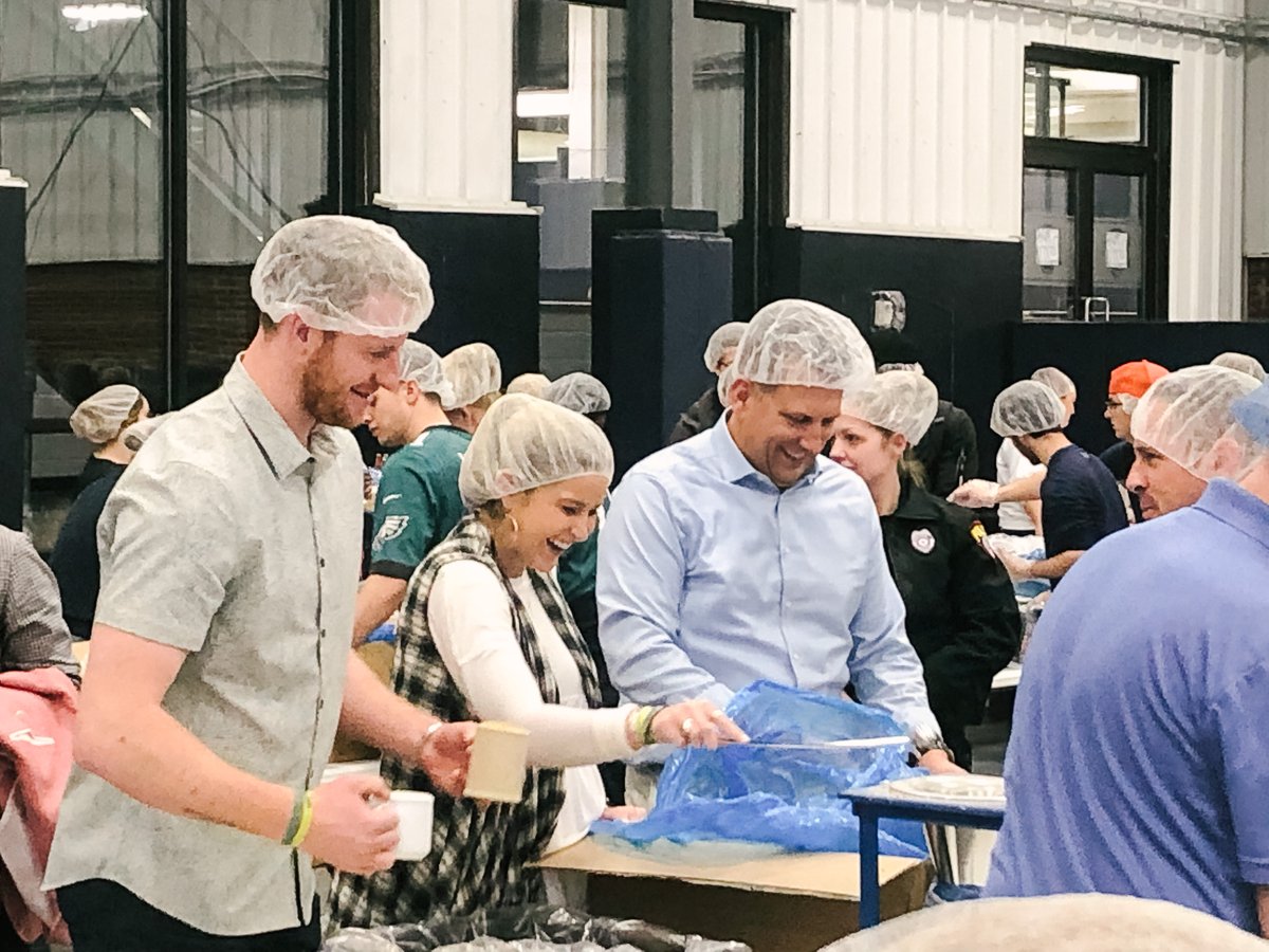 We had a great time packing 270,000 meals for #teamhope today at Liberty University. Thank you to all the volunteers including Madison &amp; Carson Wentz!

#weareteamhope #missionofhope #hungertohope #haiti #carsonwentz #libertyuniversity