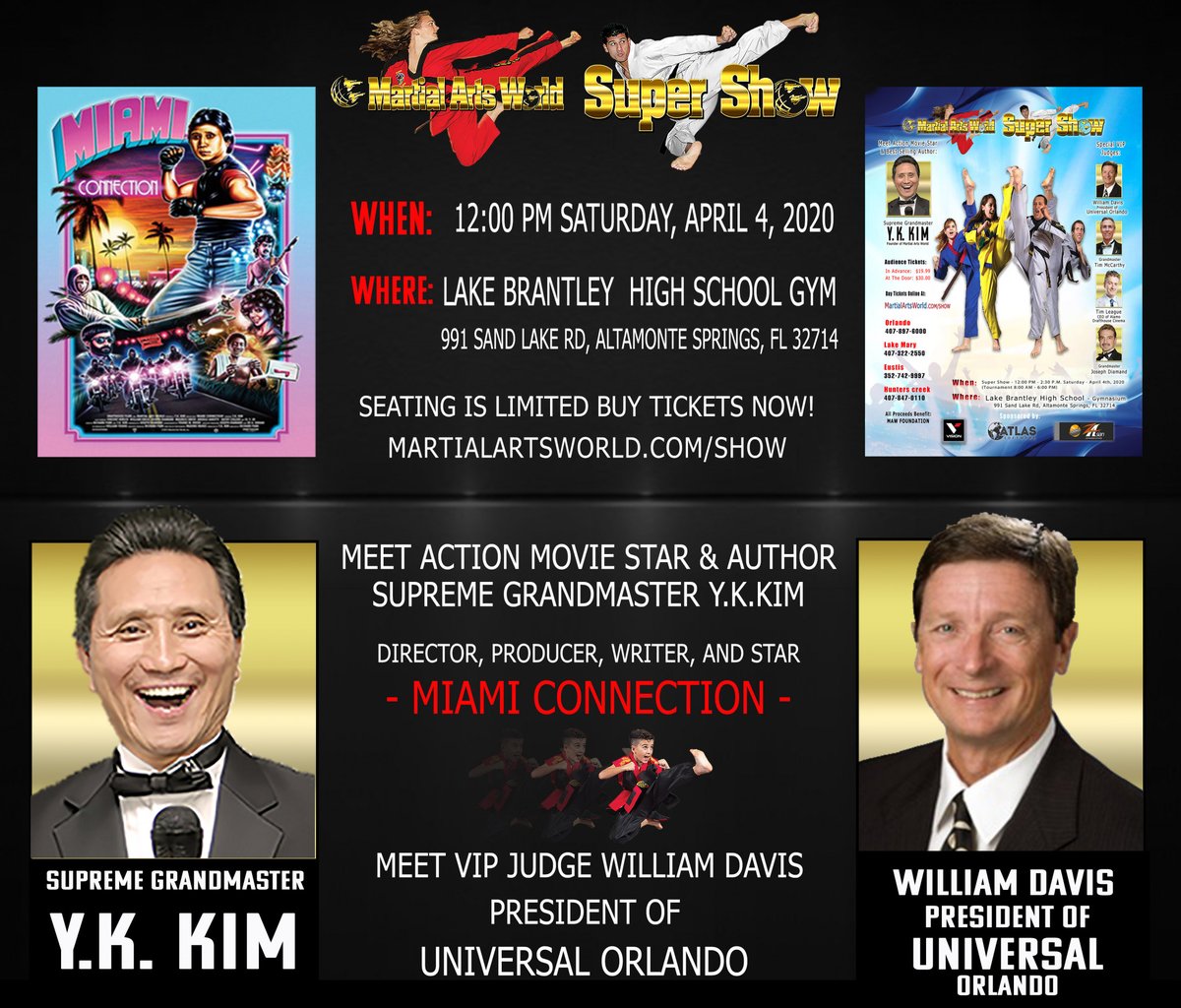 maw_orlando's tweet image. Buy your tickets at martialartsworld.com/show to see our amazing teams perform at the MAW 2020 Supershow!

April 4th
Lake Brantley Highschool Gym - 12:00 P.M.
$19.99: Now $30.00: At Door