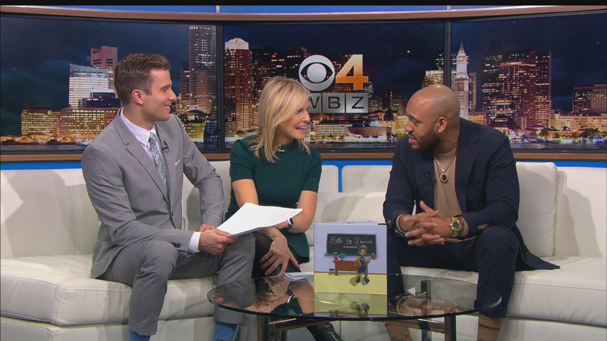LiamFromBoston's tweet photo. Great interview just now with @LexMongo, a P.E. teacher in Boston and founder of the @iHoopAcademy, who just wrote a children's book. We'll have it for you at 10 on TV38! #WBZ https://t.co/2YVHdoOMRm