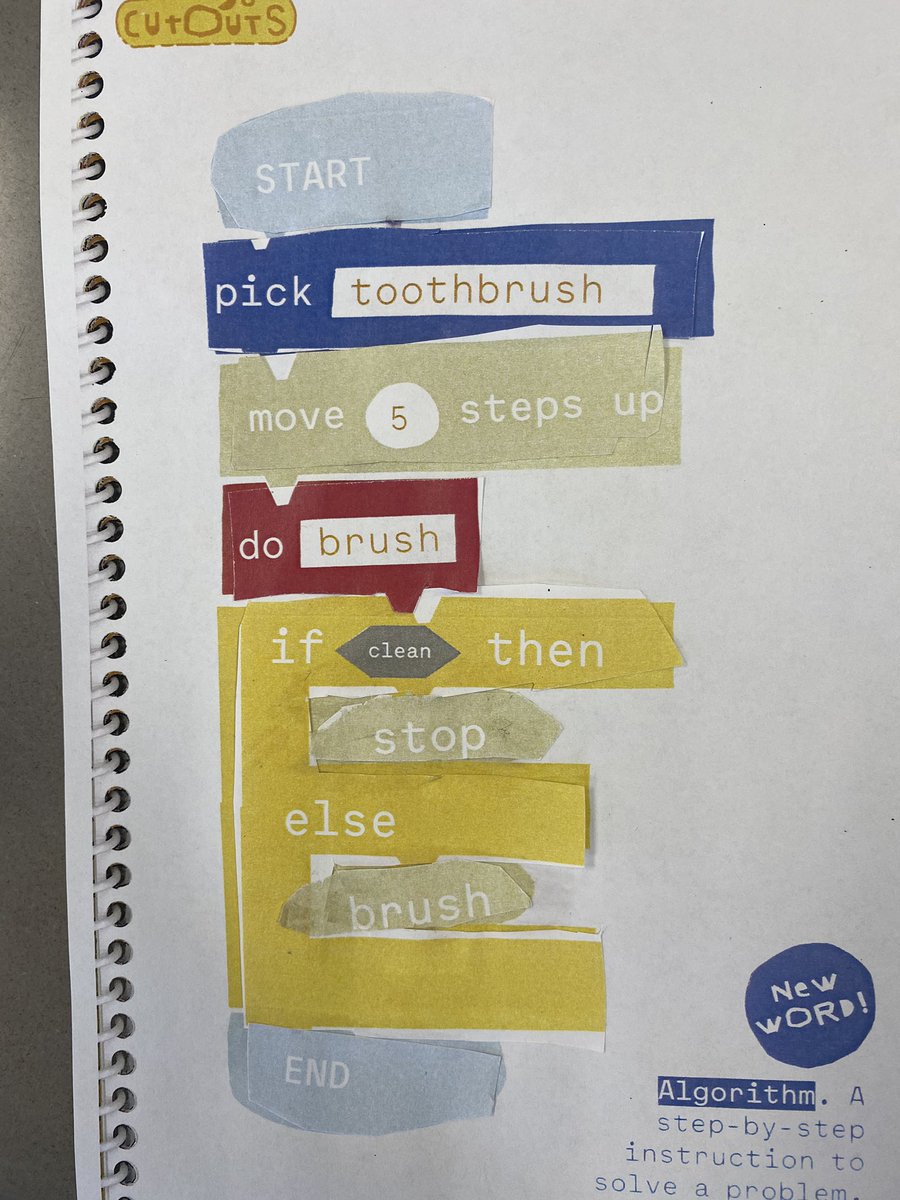 Thank you <a href="/MeighanScott1/">Meighan Scott</a> and <a href="/HenryTeach/">Mandy Henry</a> for our new Hello Ruby STEM booklets we were given during our Wednesday PD. My students completed the Toothbrush Algorithms lesson today and loved it! Easy to prep, fun to use! <a href="/EdgewoodPrimary/">Edgewood Primary</a>