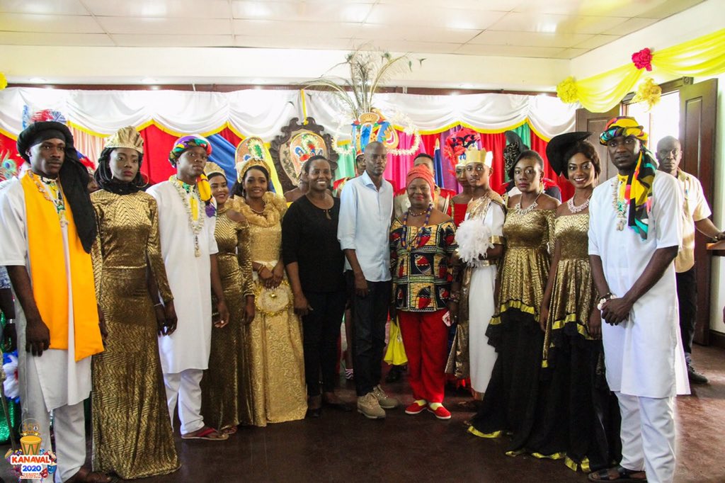 350anscap2020's tweet photo. Le président de la république, S.E.M. Jovenel Moise a pris part au lancement officiel du carnaval 350 à la mairie du Cap-Haïtien. 
#Cap2020 #CapHaitien350 #CH350 #HC200 #HenriChristophe200Ans #CarnavalCapHaitien #Share #Like #Comment https://t.co/vqwSANWu3s