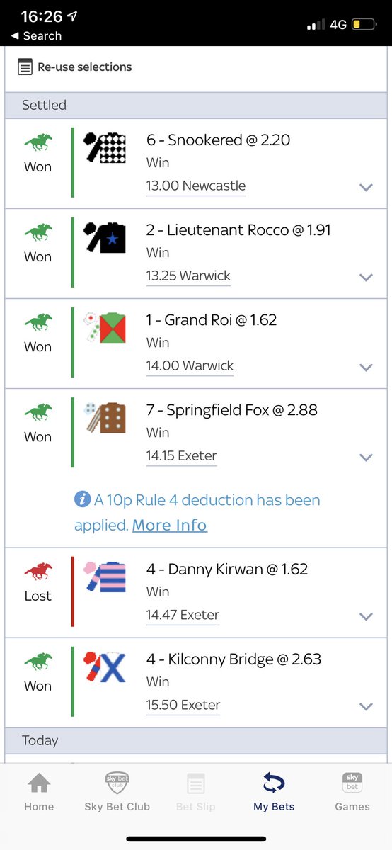 EliteGamble's tweet image. Few of today’s winners, very unlucky with the last bet 

#horseracing #horses #horse #thoroughbred #jockey #horserace #horsesofinstagram #racehorse #equestrian #thoroughbredracing #racehorses #horseraces #horseracingtips #racing #equine #turf #pferderennen #roadtocheltenham