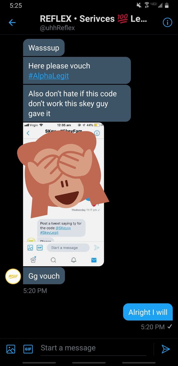 RealDicus's tweet photo. Thanks so much @uhhReflex #AlphaLegit the neo worked β₯οΈ https://t.co/EHChORfPFO