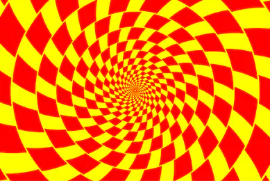Vuezley's tweet photo. I also really love checkerboard hypnotic patterns. When images move around, sharp contrasting shapes always being right next to eachother is really hypnotizing. https://t.co/vWGxir3Yy9