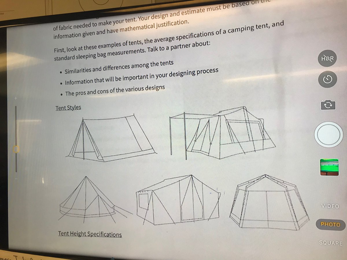 PauletteChaffee's tweet photo. The first Fullerton School our group visited was Maple Elementary where we saw a 6th-grade class working on a project. The student teams had to design floor space inside of a tent to fit 4 sleeping bags w/ enough space for walking around easily inside. A real-life math lesson. https://t.co/cvWBTgWQT4
