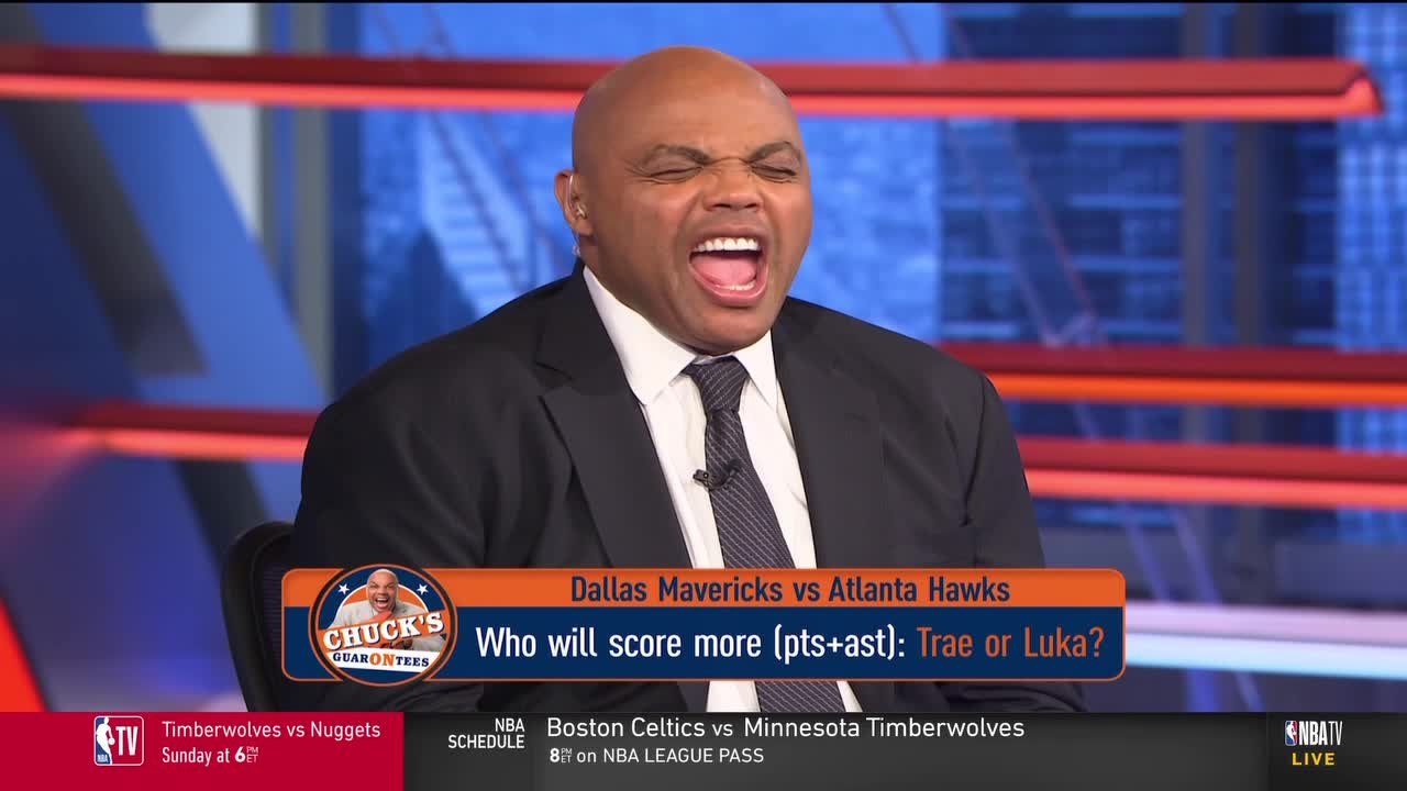NBA TV on Twitter: "In 'Chuck's GuarONtees' segment, the Chuckster and  @RoParrish discuss Luka vs. Trae, how far Chuck's Auburn Tigers can go in  the NCAA tournament and more! #TheWarmup https://t.co/ZMEppOOUFp" /