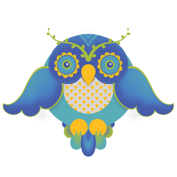 GemmaEllen's tweet photo. Another week, another late @Clr_Collective #colour_collective Need to pull my socks up in future! #VerditterBlue #owl #illustration https://t.co/P2r2zkrrAk