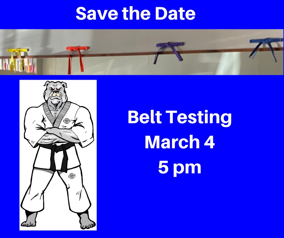 CojoyMarketing's tweet photo. Mark your calendars! Belt testing is March 4, 2020!  We would love to see you there supporting your kiddo! #LegacyMMAKids https://t.co/9VdvaToXE6