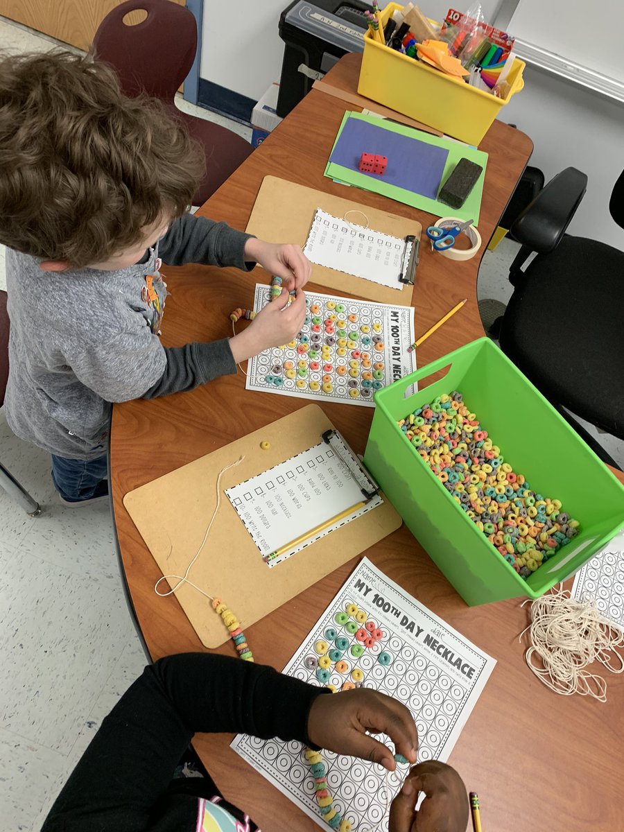 Ms_Childs1's tweet photo. We had a wonderful 100th day of kindergarten full of activities, counting to 100 by 1s and 10s, and exercising with Zero the Hero! @FreetownAACPS @EcesrAacps https://t.co/tjDP0jaZEO
