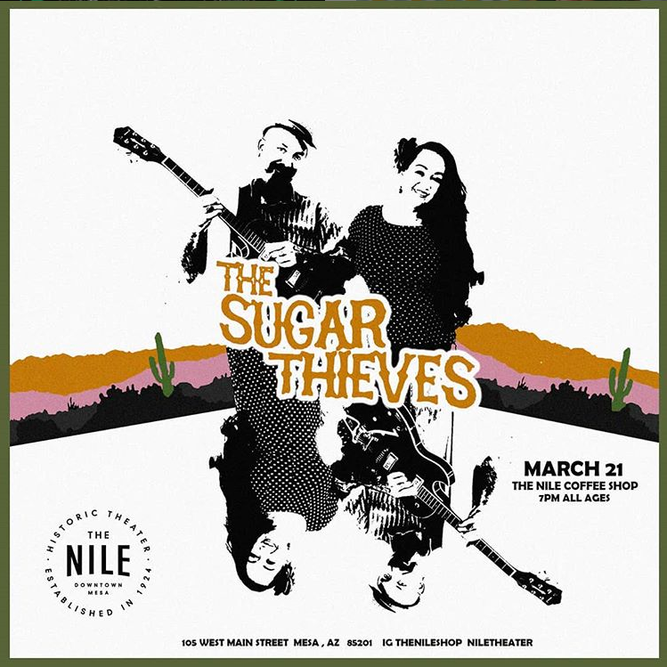 Mark your calendar... The Sugar Thieves are coming back to The Nile Coffee Shop next month!