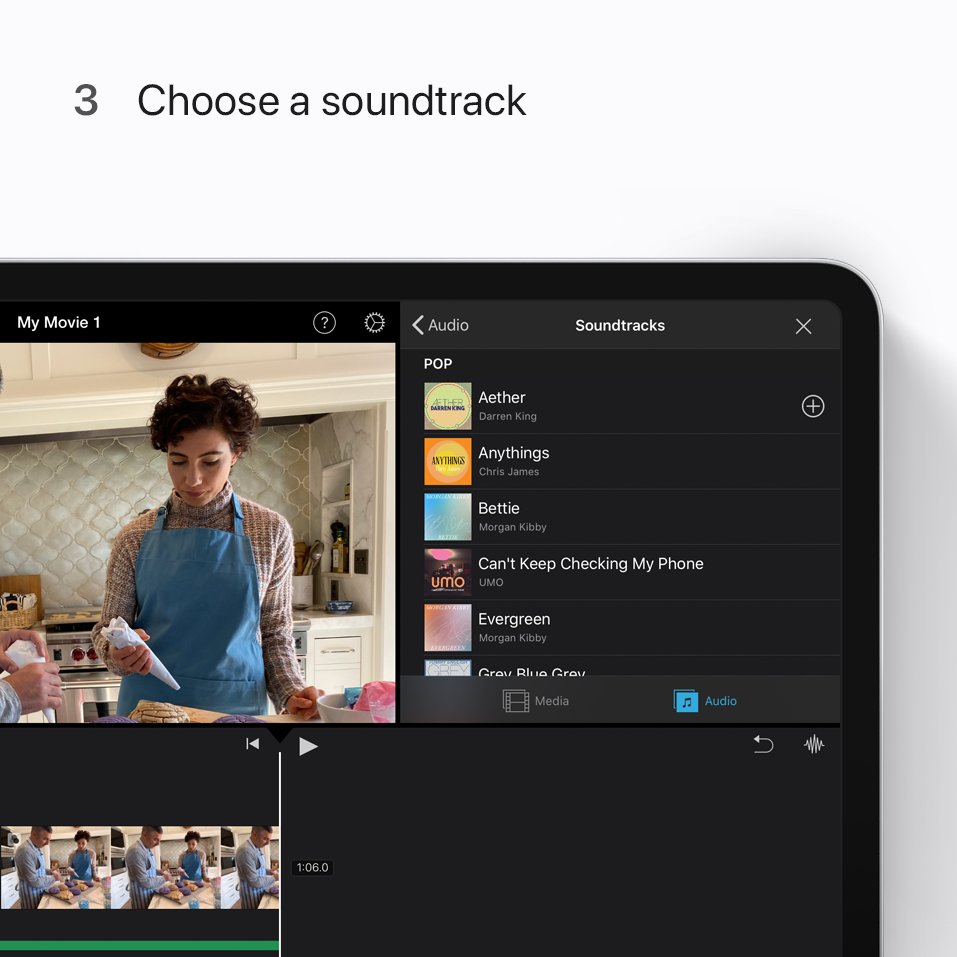 Step 3: Choose a soundtrack.