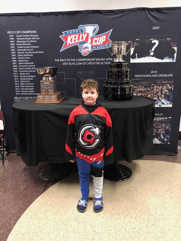 cais_man's tweet photo. Big Brother Ben watching the @CincyCyclones again tonight 💪🏻

@ChrisFuson3 https://t.co/zsdjjplmik
