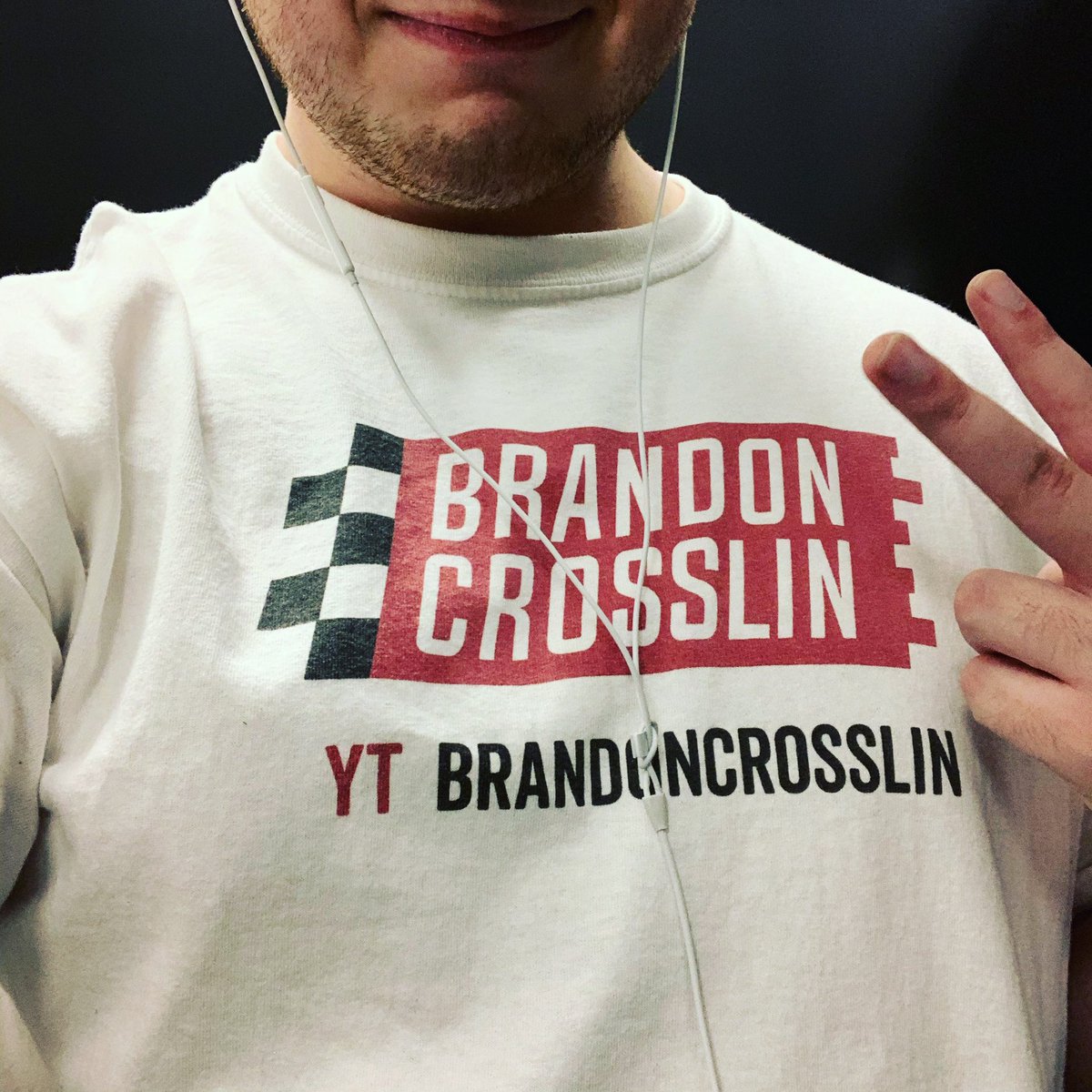 CrosslinRacing's tweet photo. The grind don’t stop 💪, and neither does the self-marketing! I wonder what the possibilities are of some gym buff looking up some NASCAR channel because of a t-shirt 😅 #nascar #indycar #crosslincrew #grinddontstop https://t.co/cYOowcYBOo