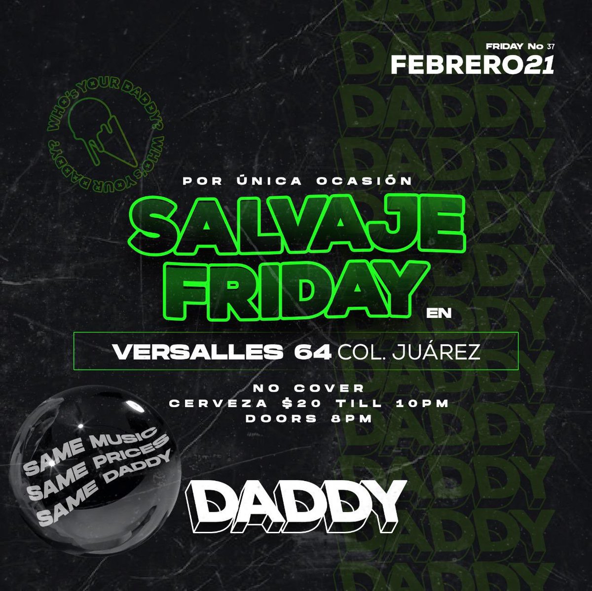 DaddyClub4's tweet photo. Ya tenemos todo preparado para el megafieston de esta noche. El sonido de este lugar es de reventón.
🗣🗣🗣 Corre la voz 🗣🗣🗣
📍 Versalles 64 Col. Juárez
➕ NO COVER TODA LA NOCHE
✅ Chelas en $ 20 de 8 a 10 https://t.co/cFNF8GpKV0