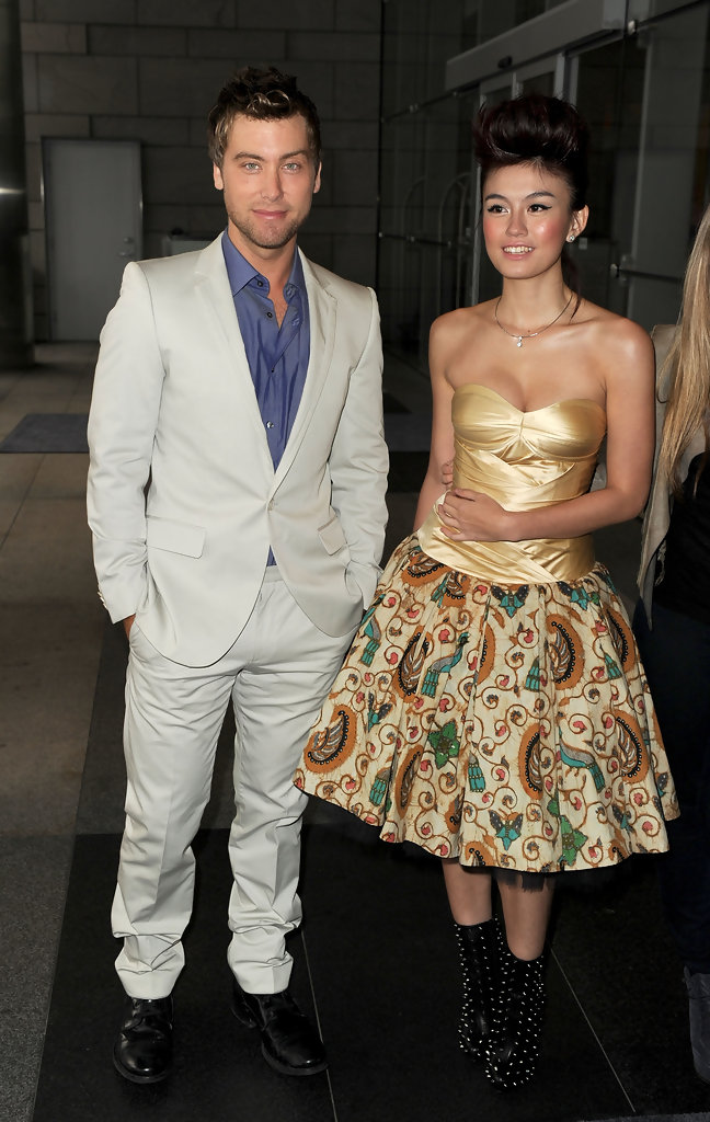 Agnez Mo with Lance Bass