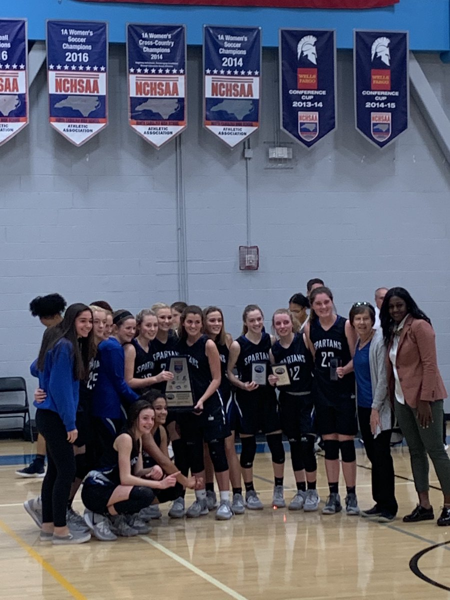 JoyKWarner's tweet photo. Introducing our Lady Spartans...Conference Champs!  #lovemyspartans 💙 https://t.co/9gYVvniMEb