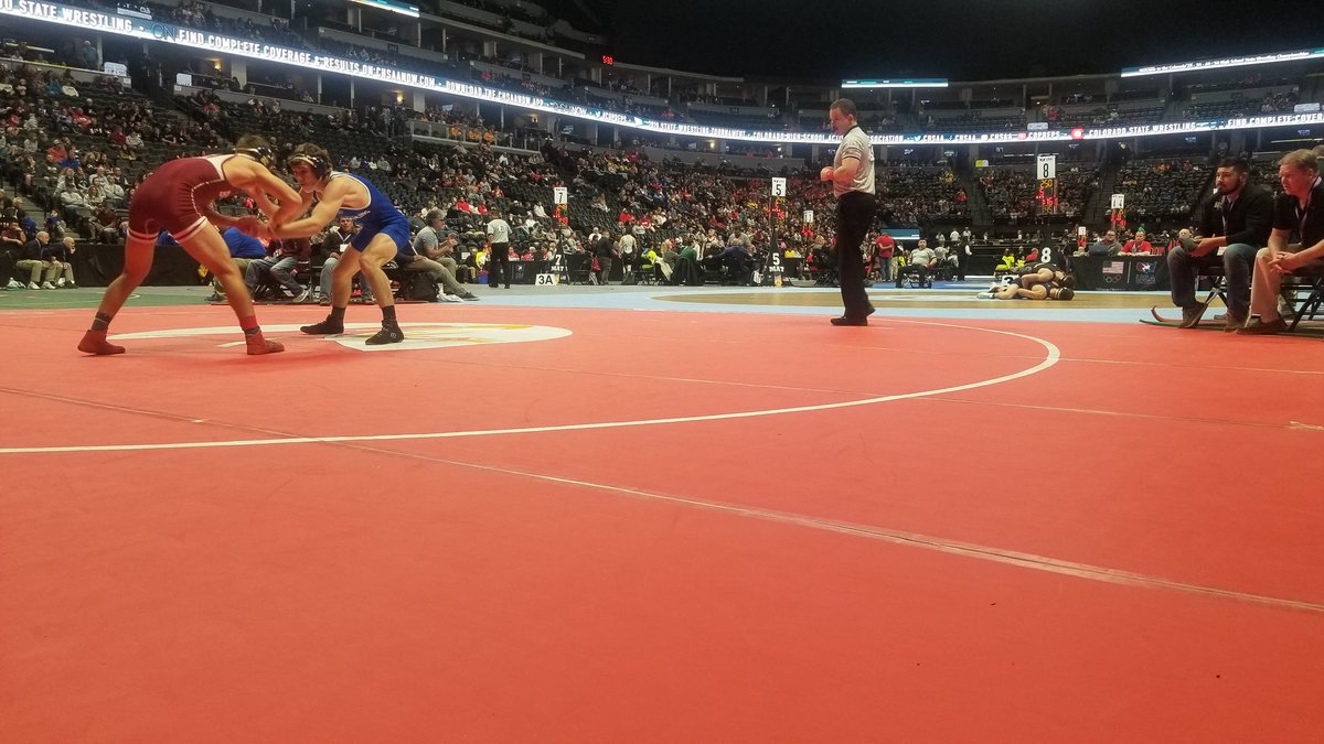 chhunsun's tweet image. .@CSCSLIONS&apos;s Jake Hamilton, right, is one of many area wrestlers still alive in the consolation brackets. At 145, he beat Berthoud&apos;s LT Torres 2-0.

@gazettepreps #copreps