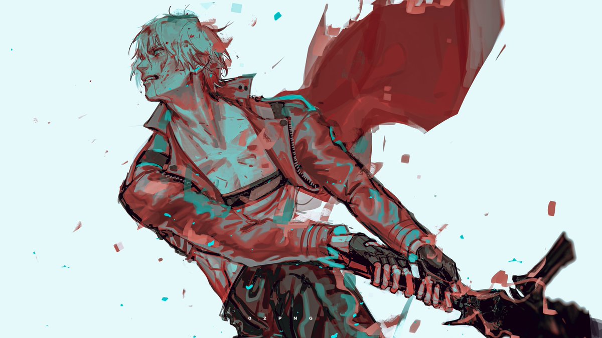 dante (devil may cry and 1 more) drawn by xiaopa25