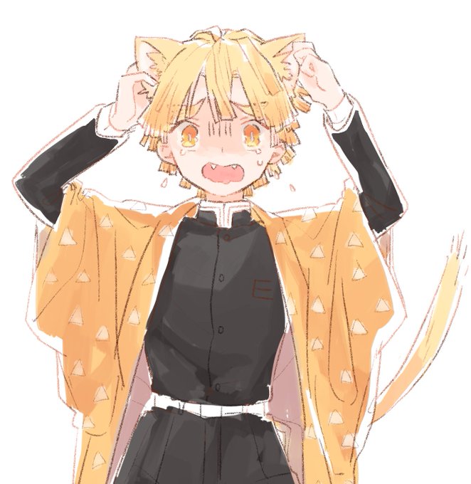 みなわ🌸さんがTwitterに投稿した我妻善逸(鬼滅の刃)のイラスト。
