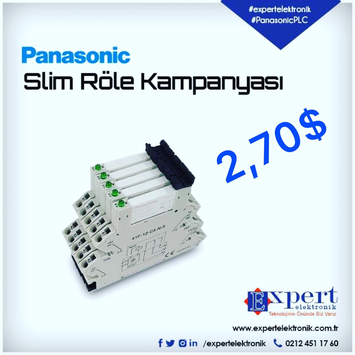 expertelk's tweet image. Panasonic slim röle 
Whatsapp:0 531 682 65 47 

#panasonicplc #slimröle #panasonicservo #weintek  #euradrive #Vacon #hmi #expertelektronik #danfoss #hvac #otomasyon #plc #pano #invt