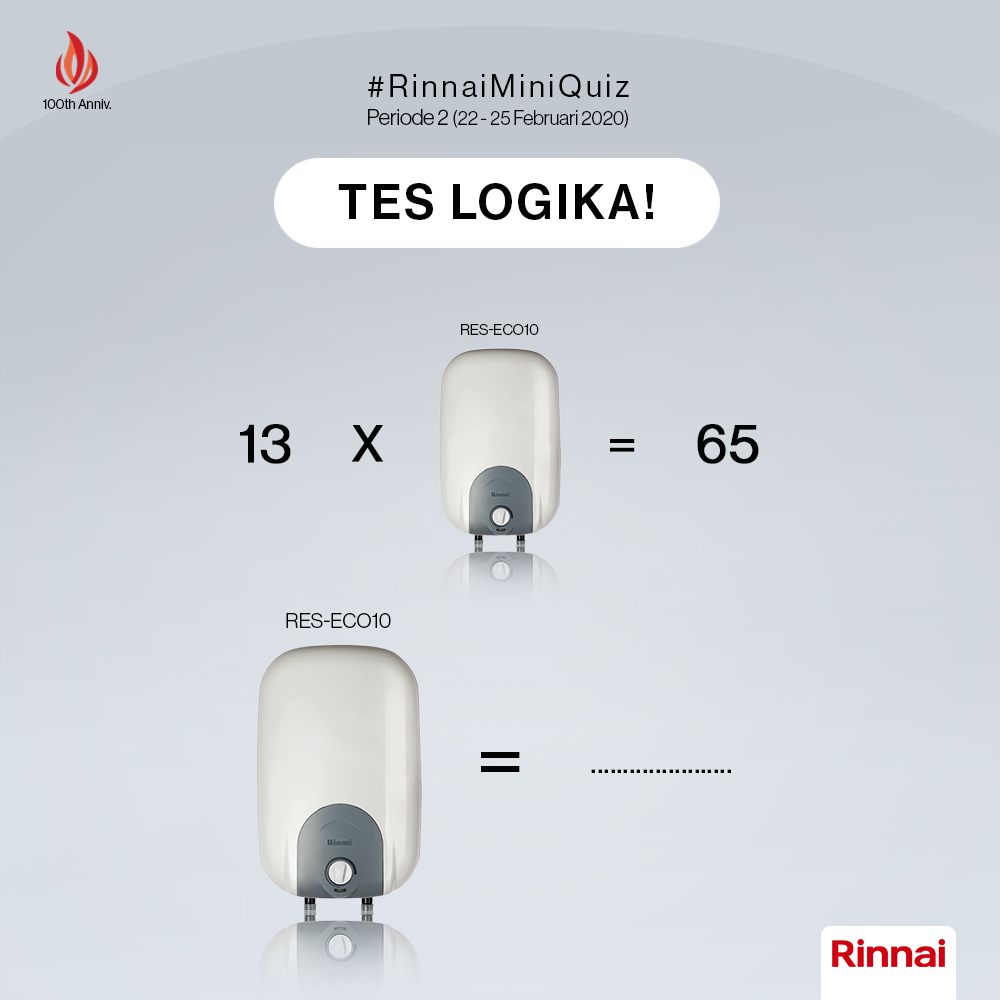 Rinnai_Indo's tweet photo. Keputusan pemenang bersifat mutlak dan tidak dapat diganggu gugat. Jangan diam saja yuk buruan jawab!!! 👇😊
.
#dimulaidariRINNAI
#RinnaiIndonesia
#MandiPakaiRINNAI
#HealthierWayOfLiving
#RinnaiHealthyLifestyle https://t.co/No9Bpnt3gX