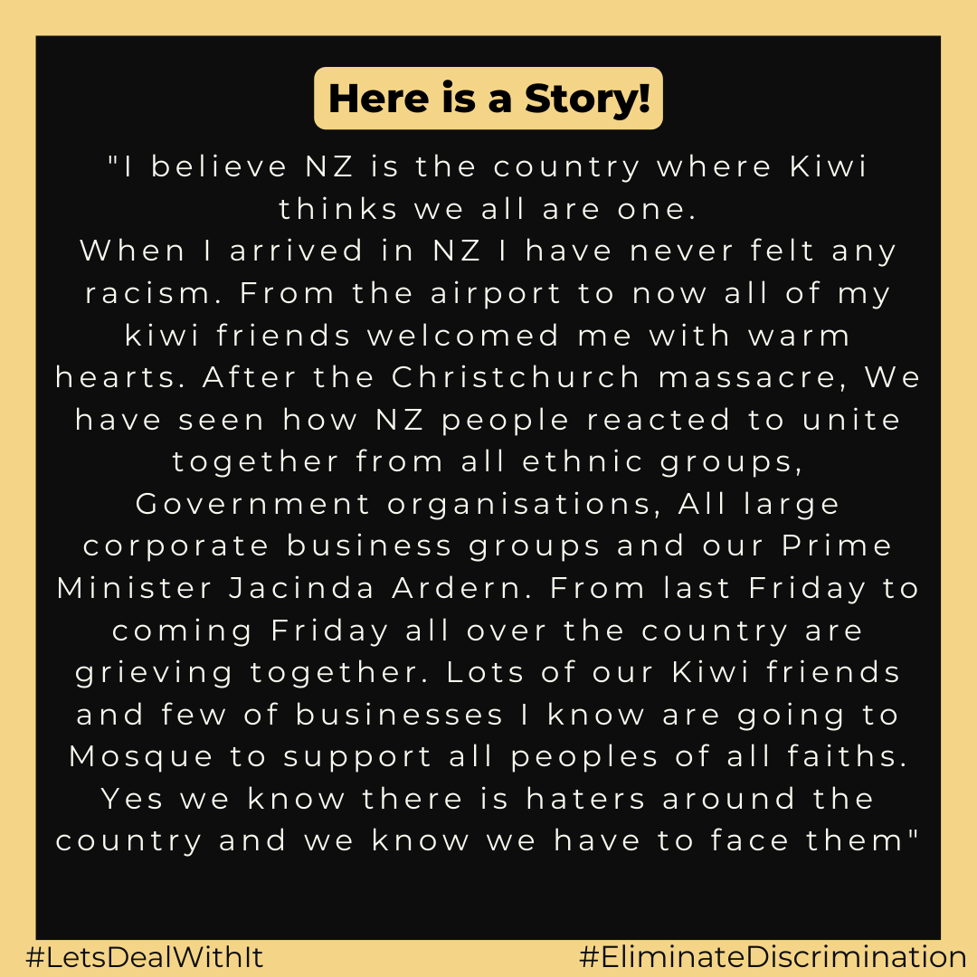 _LetsDealWithIt's tweet photo. Put yourself in someone else's shoes! ⠀
Do you have a story on discrimination? Send in your stories to be shared anonymously to letsdealwithit@shakti.org.nz (OR) send a private message.⠀
#letsdealwithit #shakticommunitycouncil #discrimination #eliminatediscrimination #racism https://t.co/8RYnw45vjW