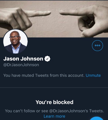 NoblyRogue's tweet photo. @TwinklingTania @thelittlefatone Very much so a republican. As much as @DrJasonJohnson loved to hide behind his lies, he will block truth tellers. Well at least any Black Americans. His bigotry is nothing new. #FireJasonJohnson #FireJoyAnnReid #FireMSNBC #FireDigitalsista https://t.co/GSiVgWwoUk