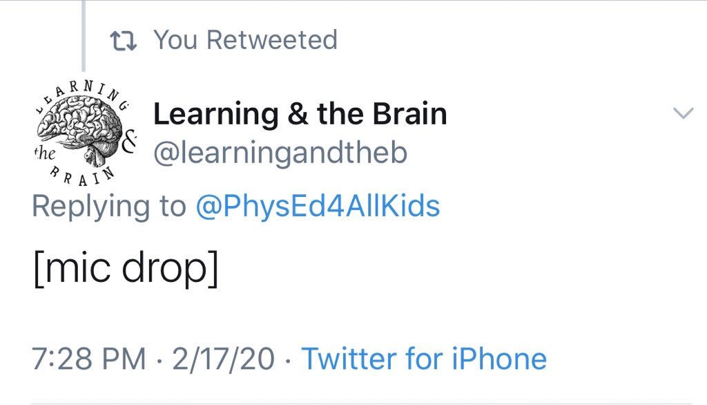 PhysEd4AllKids's tweet photo. #Whatmadeyourweek Attending the @learningandtheb conference. This truly has been one of my all time favorite learning experiences with amazing colleagues. Discussing how we overcome stress caused by trauma and anxiety, and so much more. #PE #sel #Healthed #PhysedEd #Mindfulness https://t.co/JLD5hzxwn6