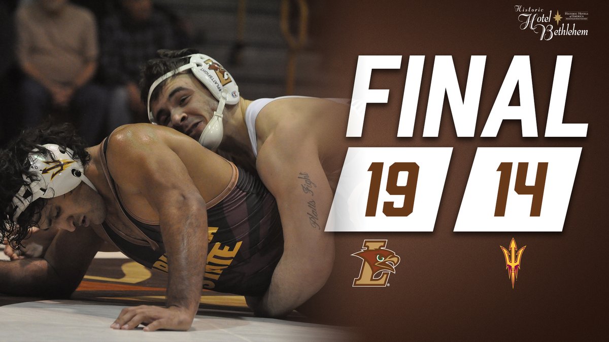 FINAL FROM BETHLEHEM!! The Mountain Hawks send the Sun Devils back to Tempe with a loss. 
#GoLehigh