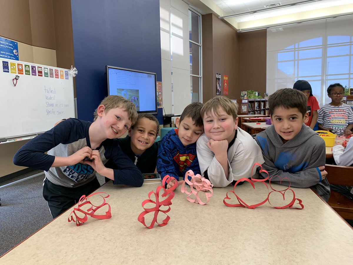 ccrocke's tweet photo. STEAM Lab with 2nd grade today.  Structure Heart Challenges for the win! @ms_rogersA @JCTElementary @nisdtxlib #nisdtxlib #jctgoforlaunch https://t.co/SwyrYSKtKj